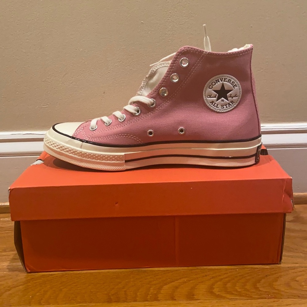Pink High-top Converse All Stars